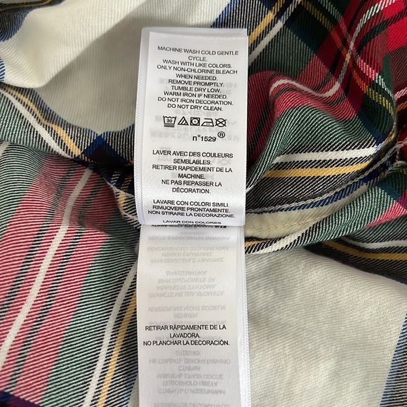 LAUREN RALPH LAUREN Bullion Checked Plaid Twill Shirt - Picture 14 of 15